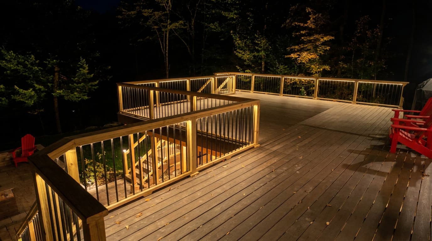 Deck and patio lighting example 2