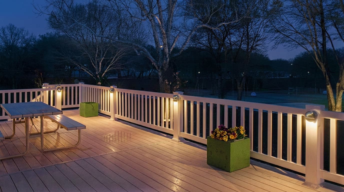 Deck and patio lighting example 5