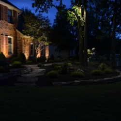 Outdoor lighting system designed by LightScapes of WNY