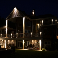 Outdoor lighting system designed by LightScapes of WNY